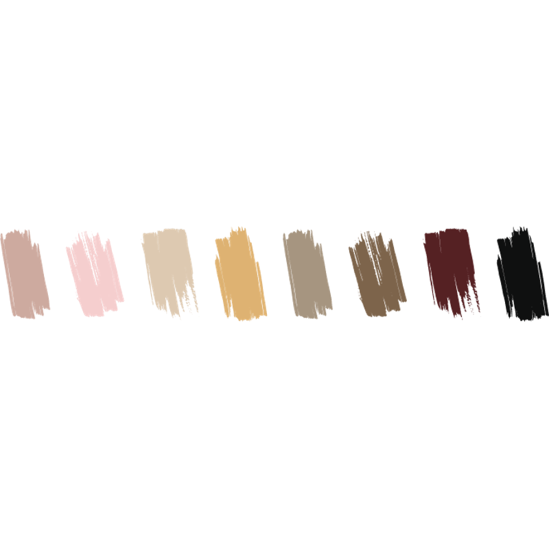 Color palette for the wedding (earth tones, but please no cream or white!)
- Blush 
- Pink 
- Taupe 
- Gold / Deep Yellow
- Grey/Greige 
- Olive Green 
- Maroon 
- Black