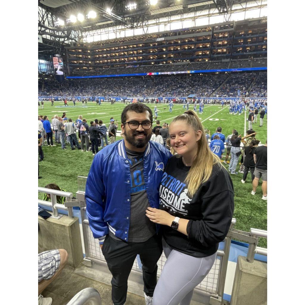 Paul's 28th birthday and Dyelle's first Lions game