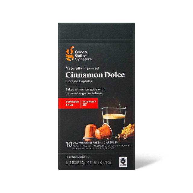 Naturally Flavored Cinnamon Dolce Espresso Capsules - 10ct - Good & Gather™