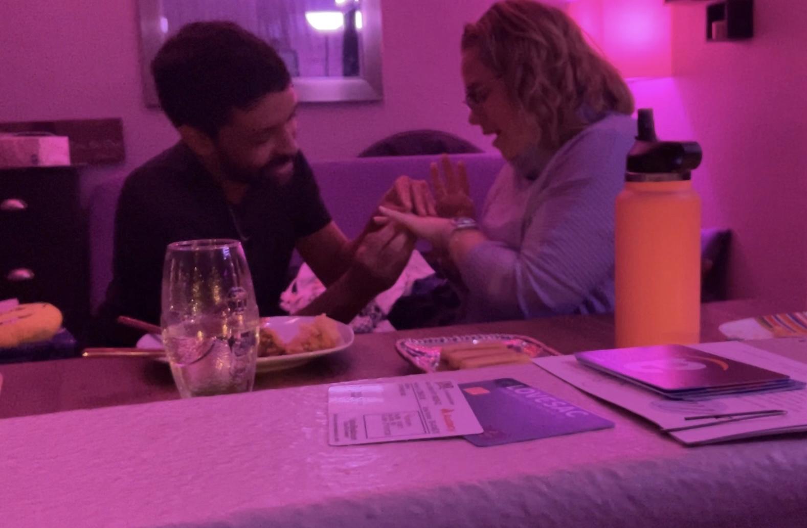 Jonathan popping the question