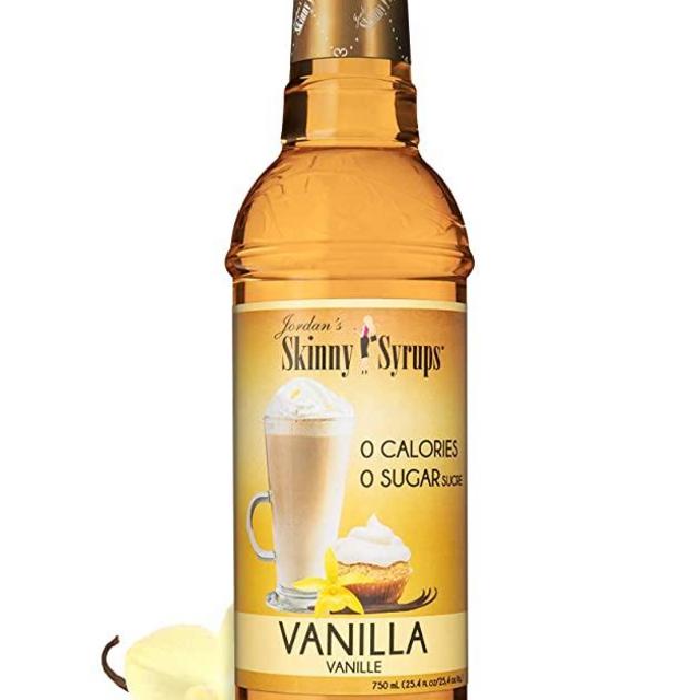 Jordan's Skinny Syrups Vanilla, Sugar Free Flavoring Syrup, 25.4 Ounce Bottle