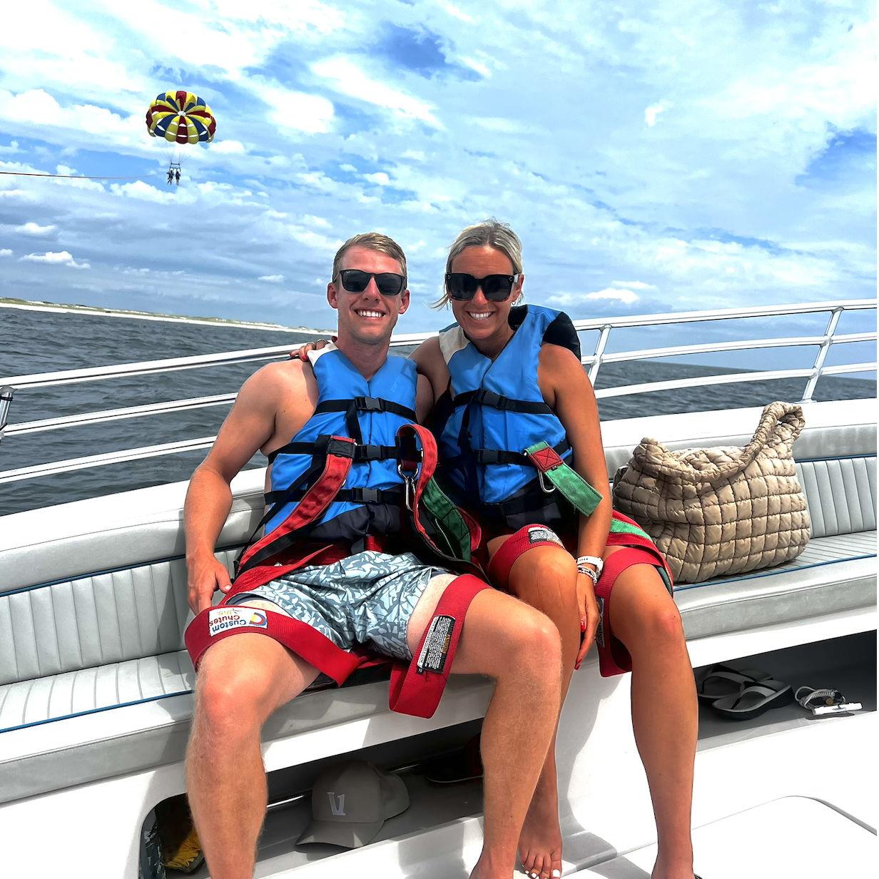 July 2023: Parasailing in LBI, NJ