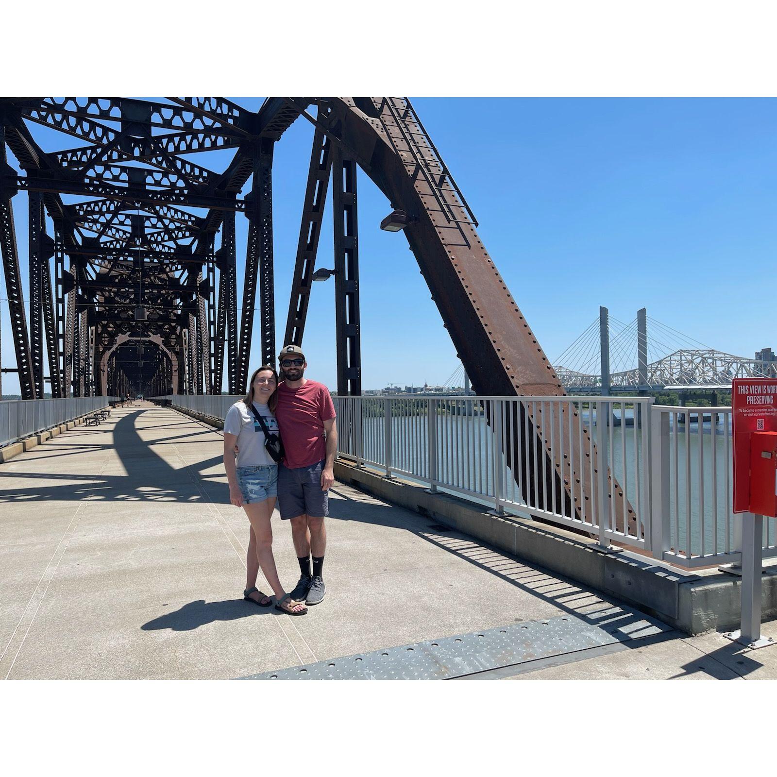 Summer moved to Louisville, KY to attend graduate school. Zach drove cross country with her to help get her settled. 

Big Four Bridge - June 2022