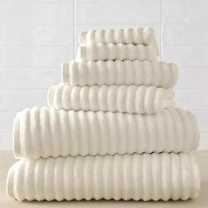 Blue Loom Mason 6 Piece Cotton Bath Towel Set | Ivory