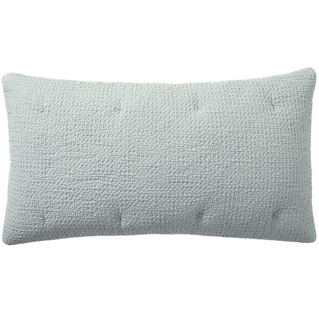 Vintage Washed Cotton/Linen Comforter Sham King, Cloud Blue