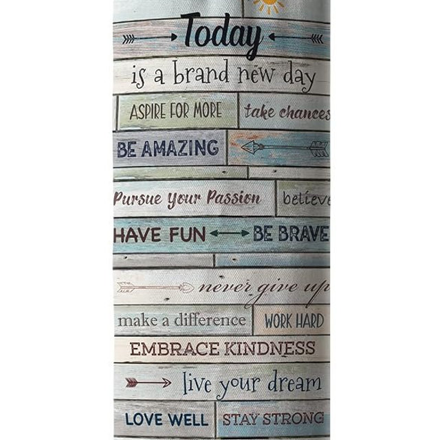 Hglian Inspirational Grocery Bag Storage Today Is A New Day Quotes Plastic Bag Holder Organizer for Kitchen Decor
