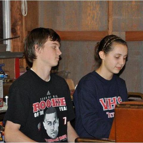 High school choir retreat performance. We bonded over our shared love of music.