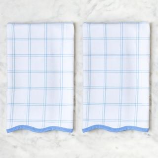 Scalloped Kitchen Towel, Set of 2