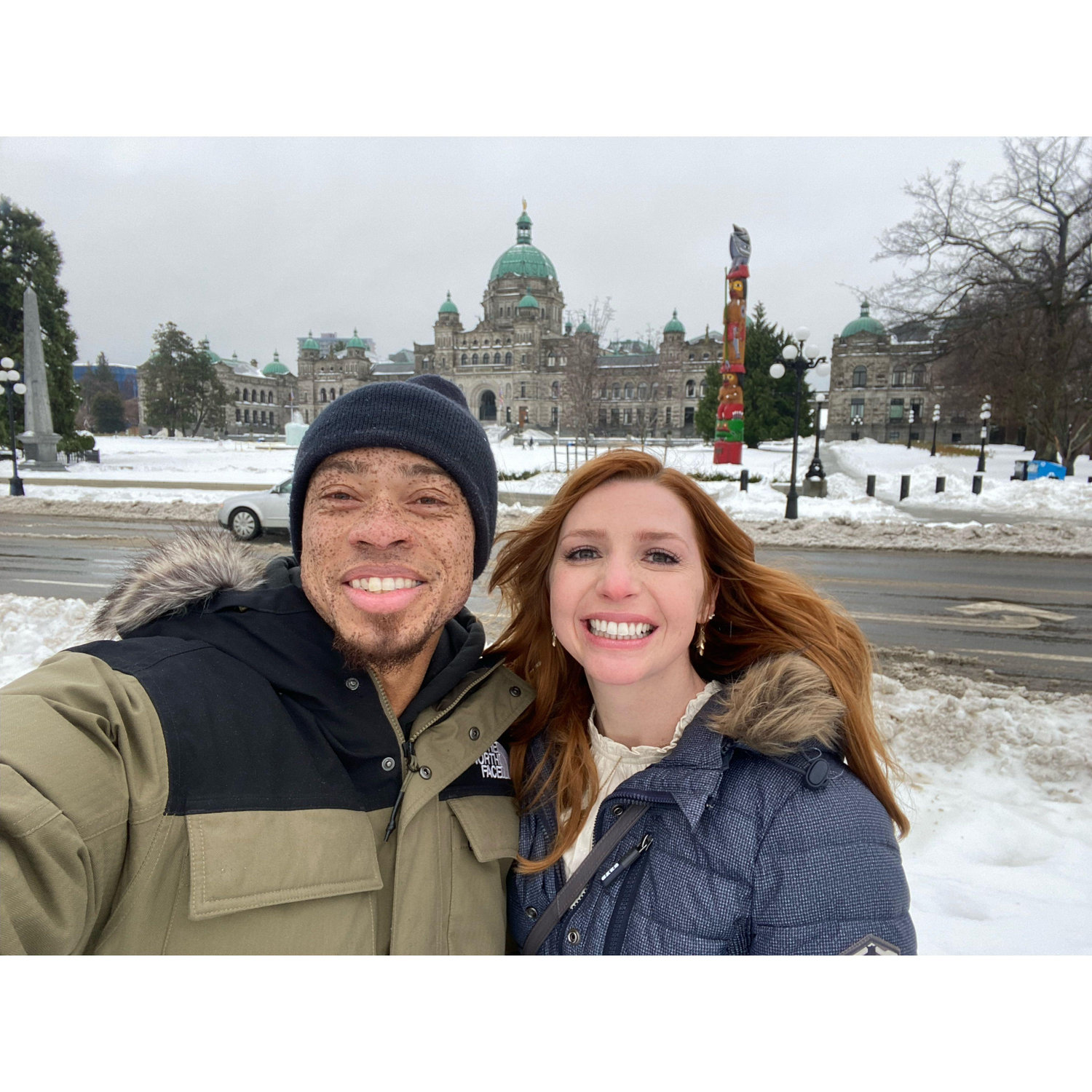 1st trip together, Christmas Eve in Victoria, BC.