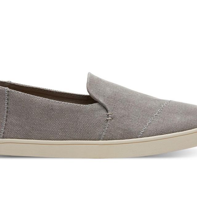 Drizzle Grey Washed Canvas Women's Deconstructed Cupsole Alpargatas