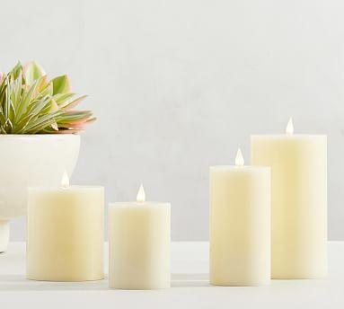 Classic Flickering Flameless Wax Pillar Candle