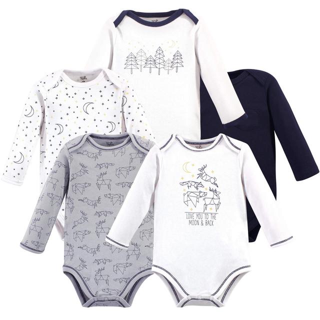 Touched by Nature Organic Cotton Long-Sleeve Bodysuits - 3-6 months
