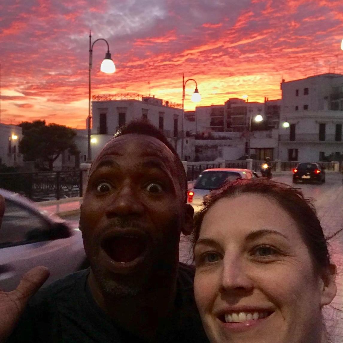 Best sunset ever in Italy.