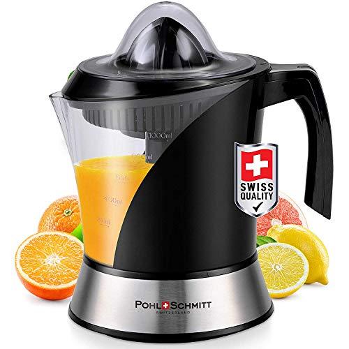 Pohl+Schmitt Deco-Line Citrus Juicer Machine Extractor - Large Capacity 34oz (1L) Easy-Clean, Featuring Pulp Control Technology BPA Free