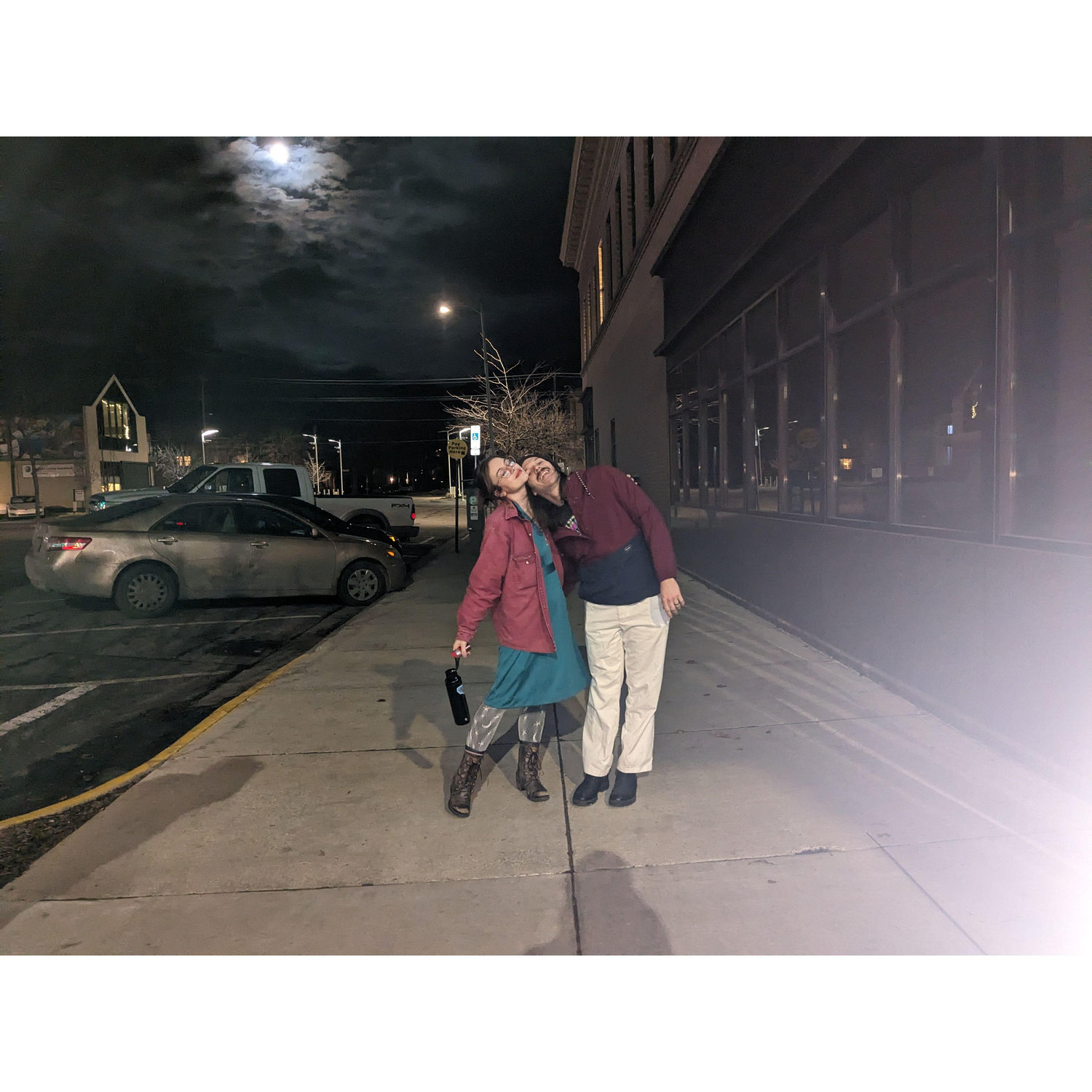 E & K under the full moon <3