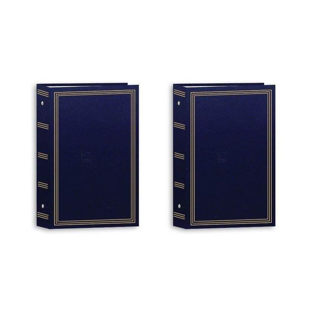 Pioneer 3-Ring Photo Albums 4 x 6 Pocket for 504 Photos (Navy Blue) (2 Pack)