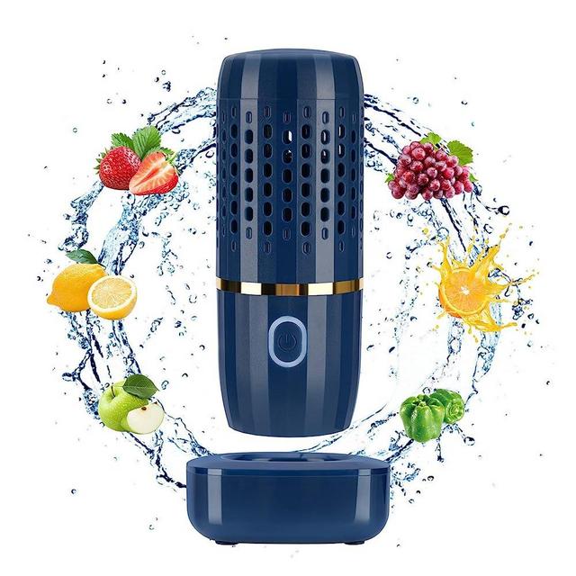 Fruit and Vegetable Washing Machine Laelr Fruit and Vegetable Cleaner Device USB Rechargeable Food Purifier Automatic Household Cleaning Gadgets for Purifying Meat Glasses Fruits and Vegetables