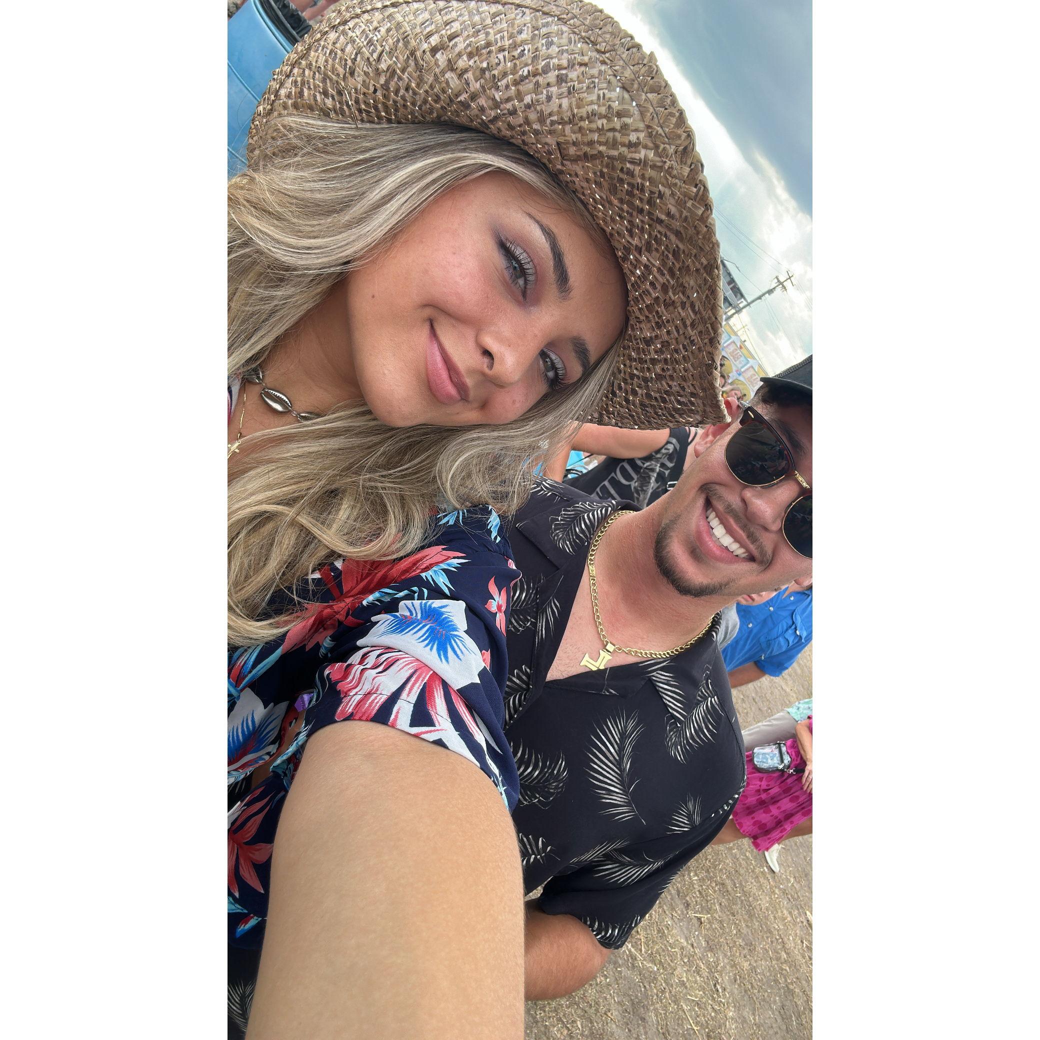 In the country music festival where Gabe asked Mariana to start talking more seriously