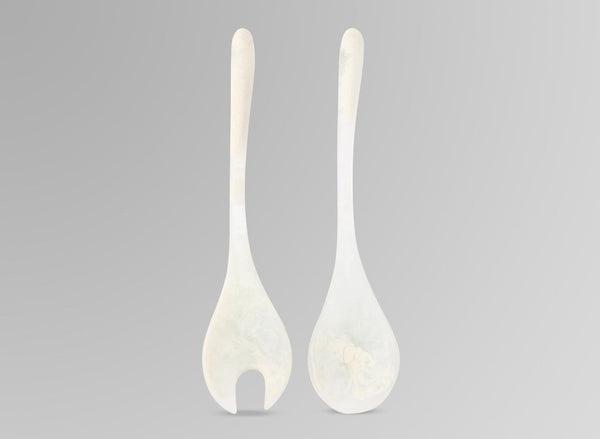 Resin Long Dew Servers - Chalk Swirl