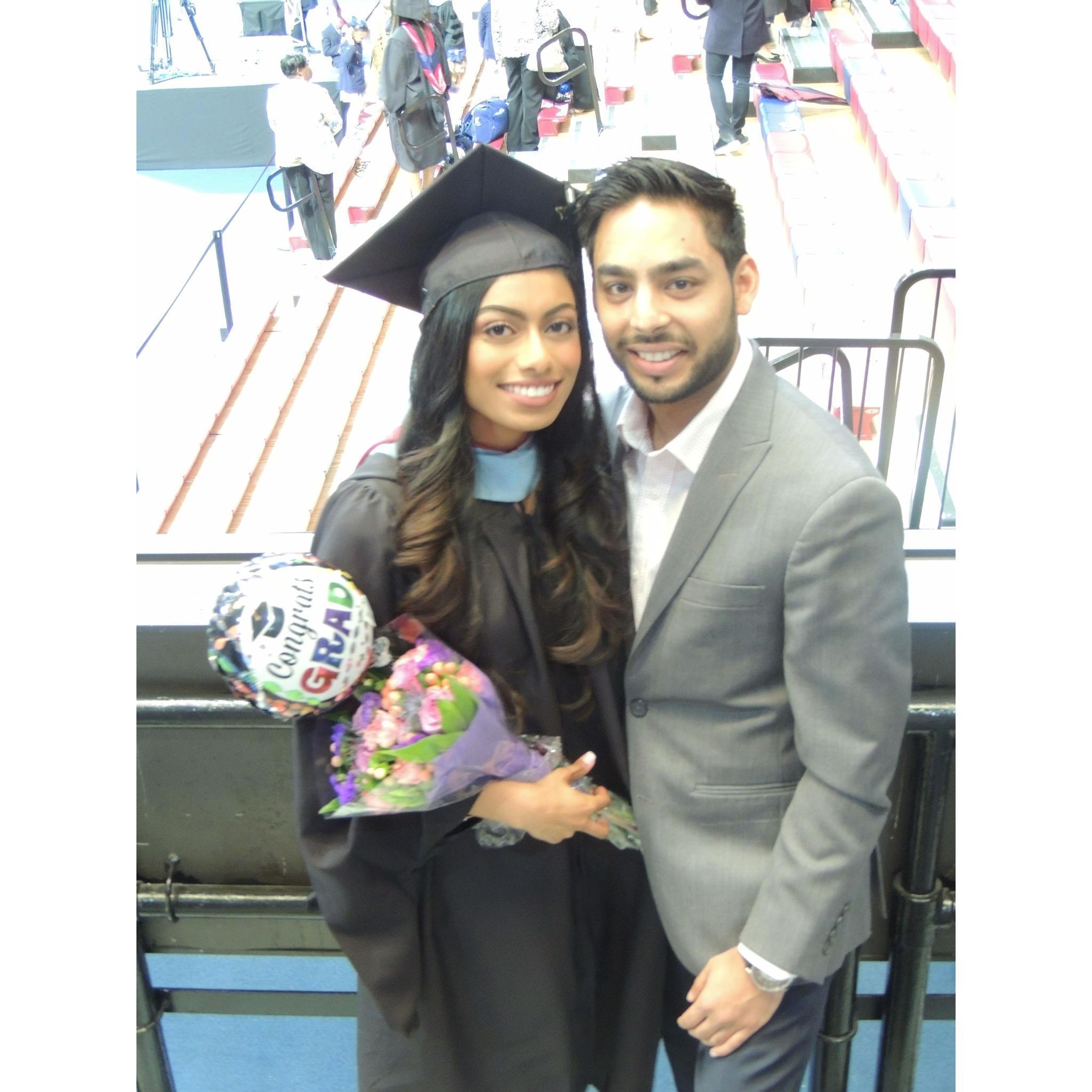 Boskie's graduation from UPenn, the first time Nirmal met Boskie’s parents 👩🏽🎓