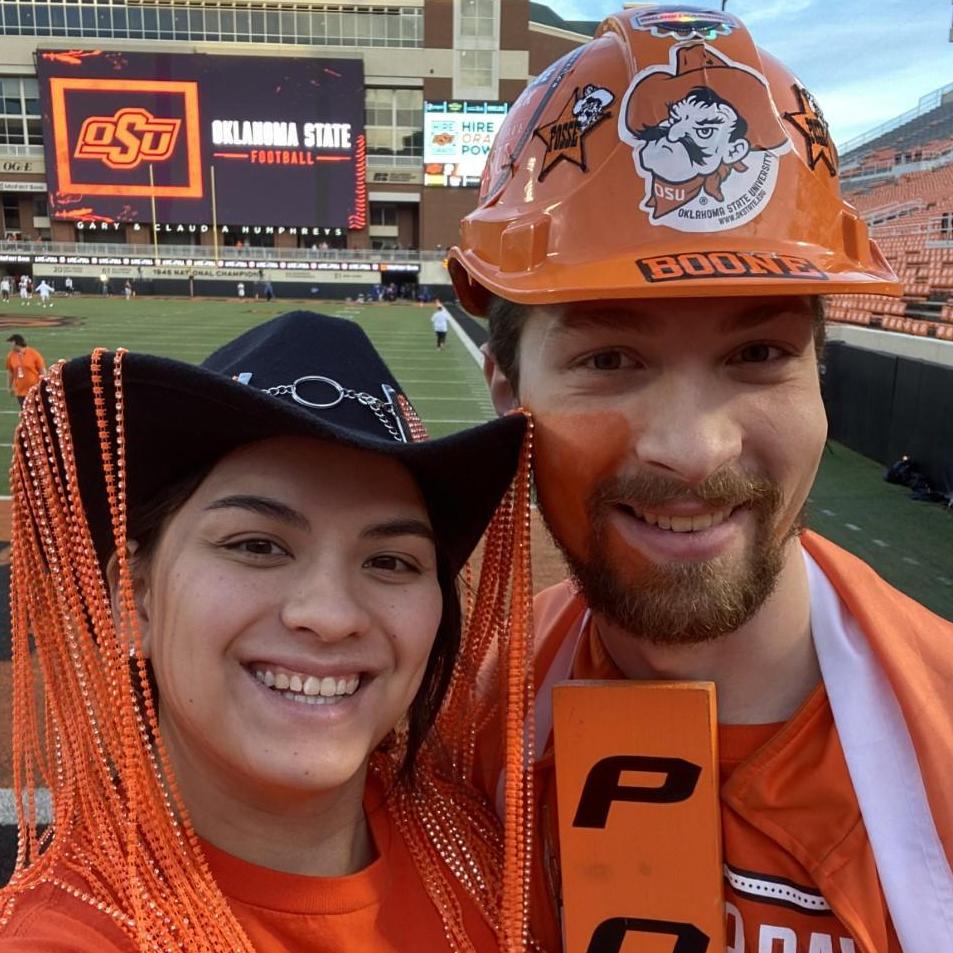 Cheering at OSU football game