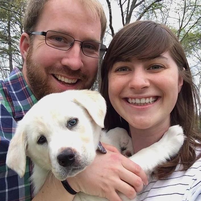 The first time we met our dog Willow in Kansas City, MO. 2015