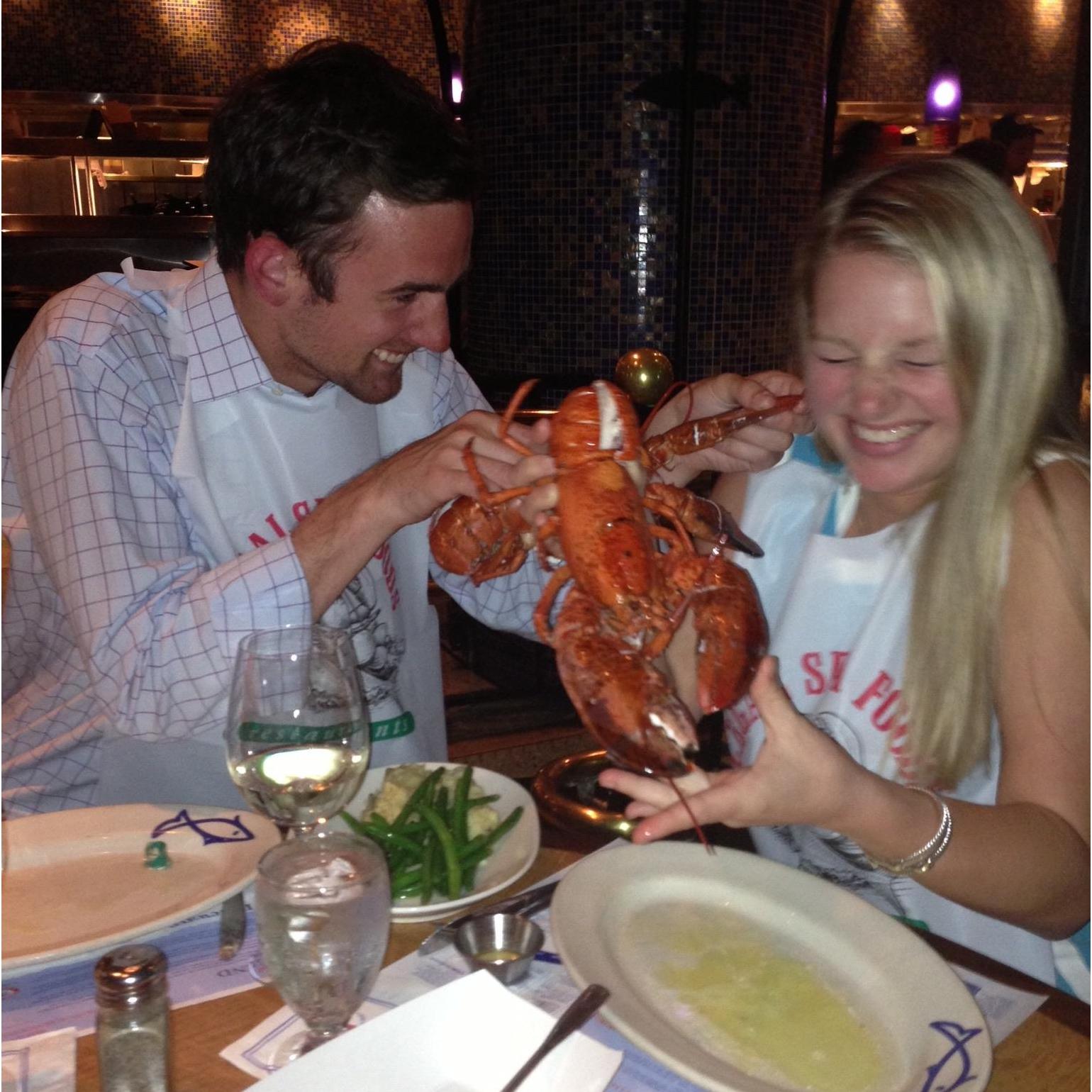 Katharina's graduation dinner at Legal Sea Food