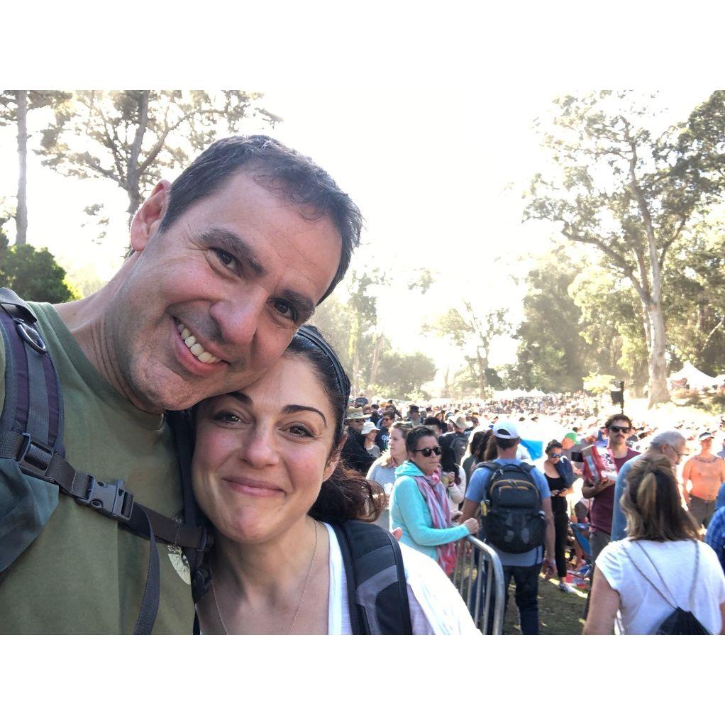 Round 2 at Hardly Strictly Bluegrass in SF, early love...