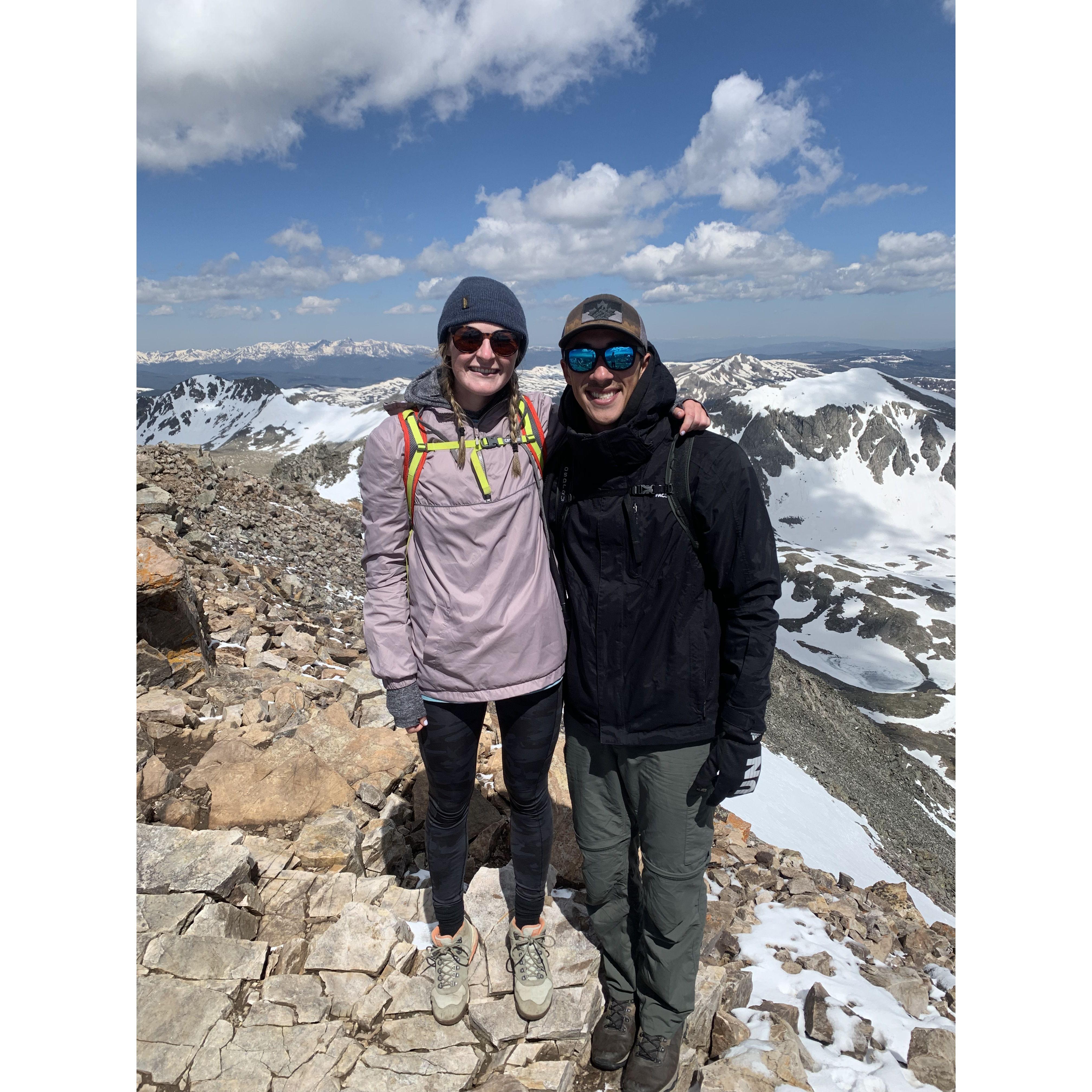 Hiking Quandry Peak