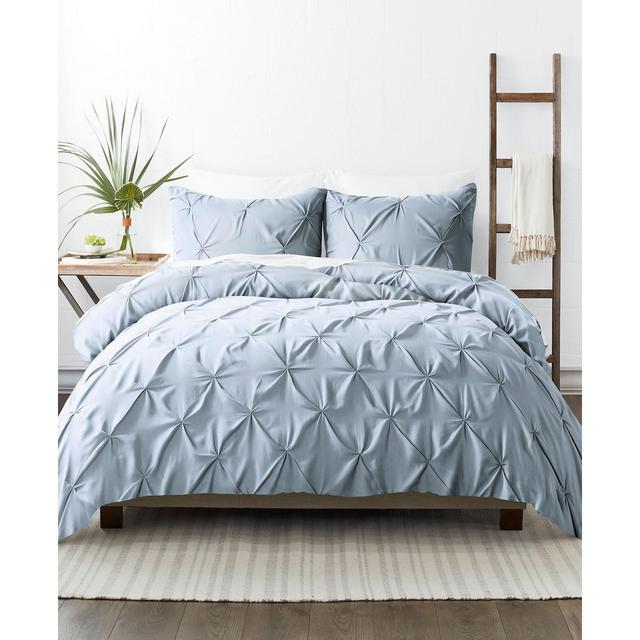 Home Collection Premium Ultra Soft 3 Piece Pinch Pleat Duvet Cover Set, Full/Queen
