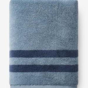 Mirage Aegean Cotton Reversible Bath Towel | Smoky Blue