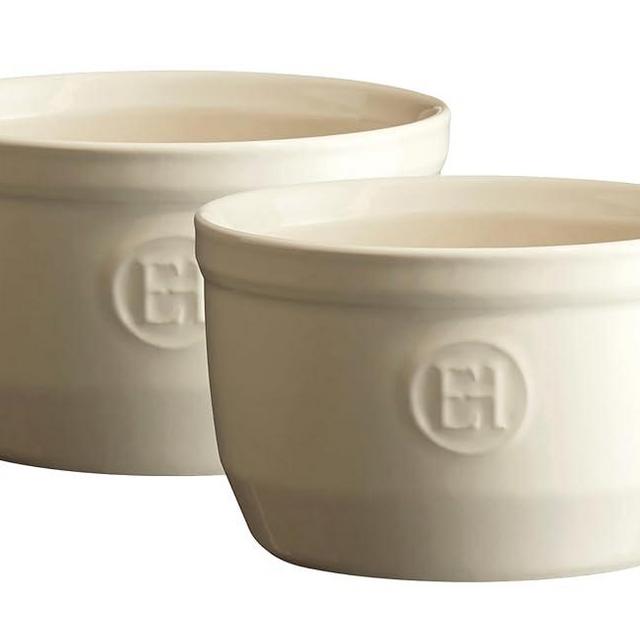 Emile Henry Made in France 8.5 oz (Set of 2), 4" x 2.5" Set of Individual ramekins, Clay, 8 Count