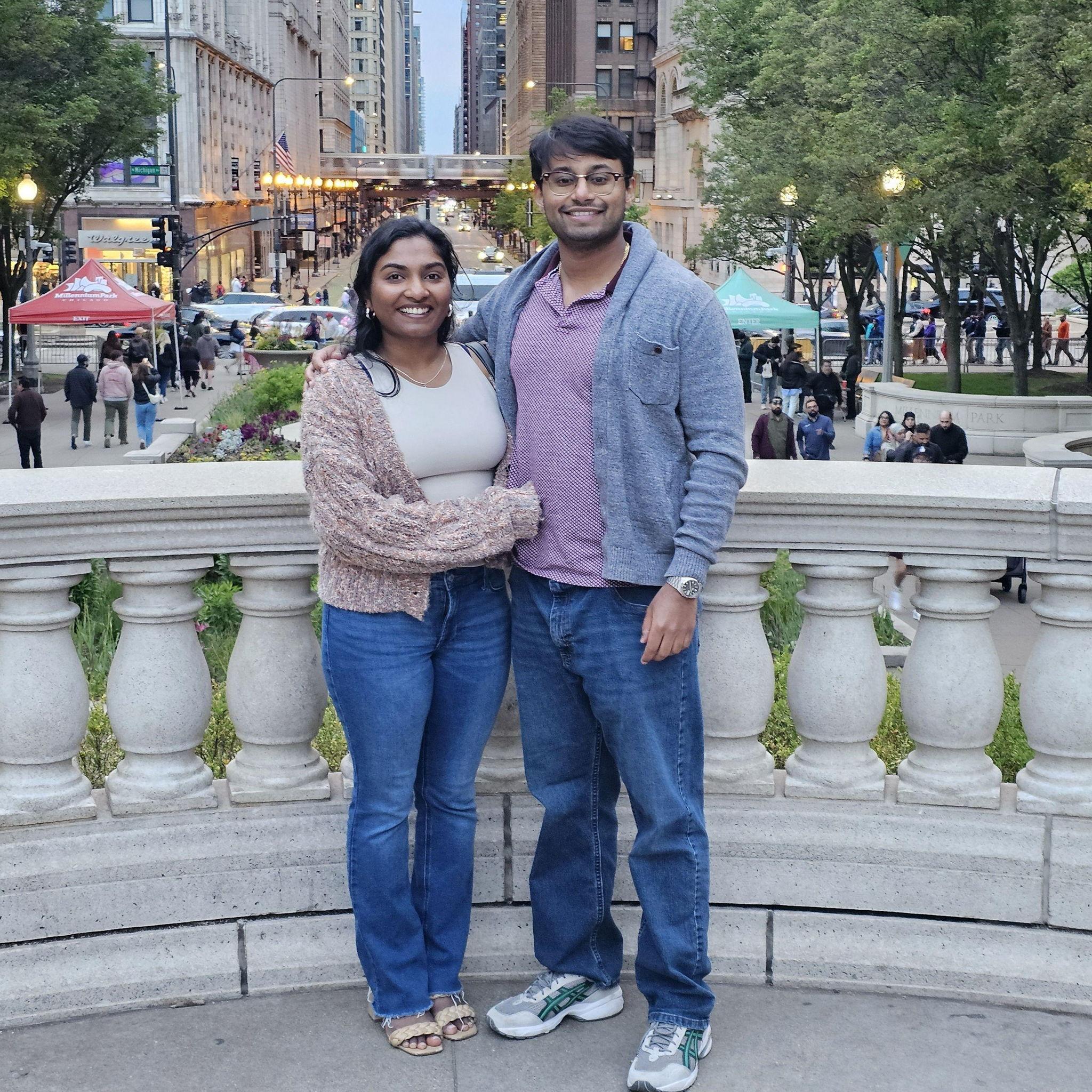 Adithya's Uncle and Aunt visit Chicago for the first time!