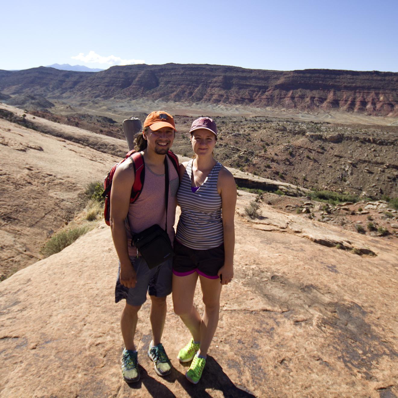 Hiking in Utah.