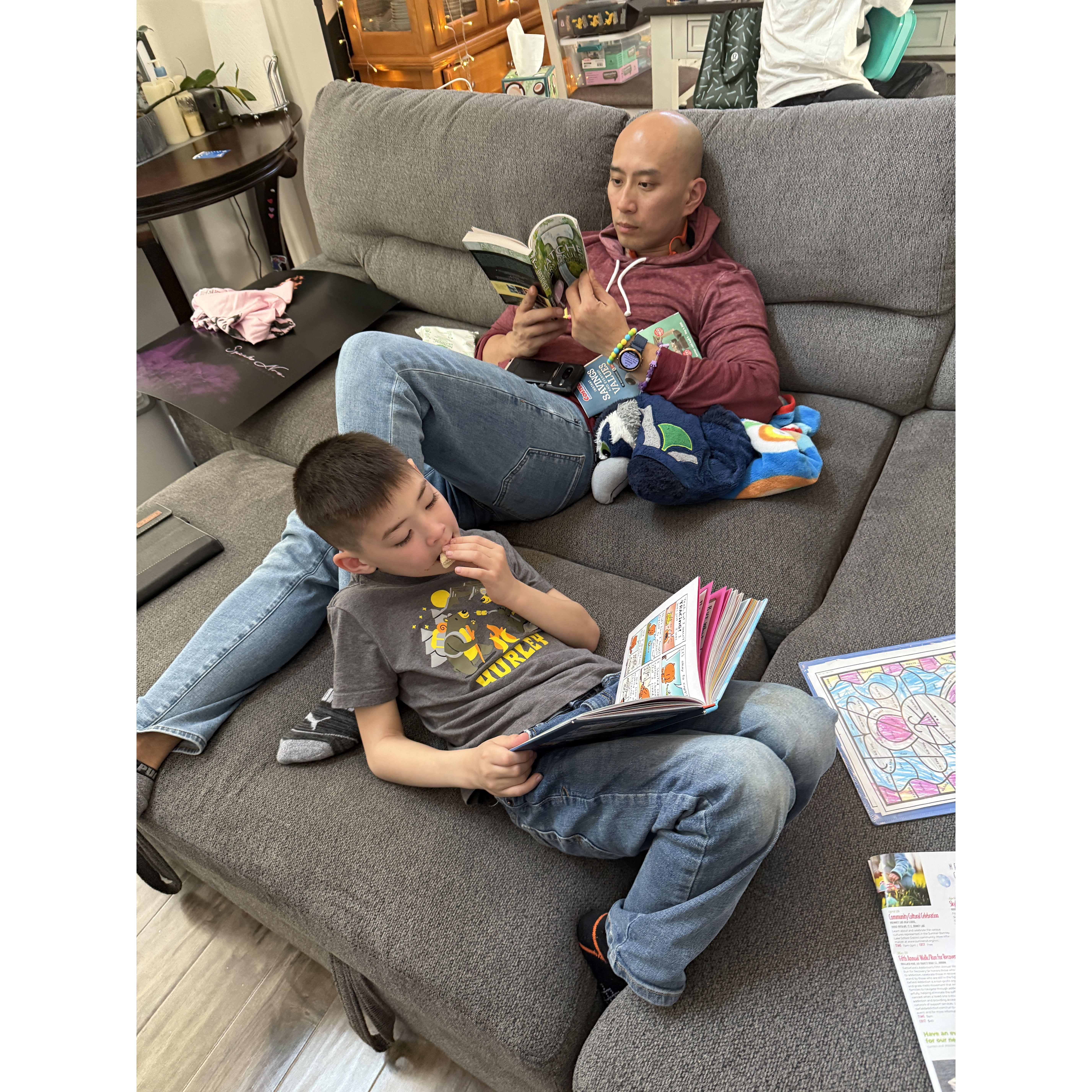 Reading while bonding