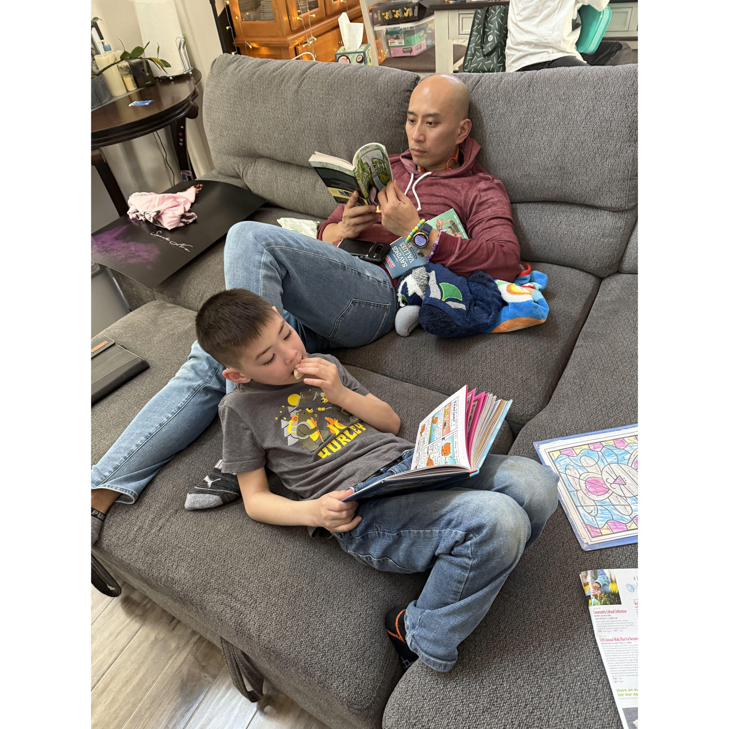 Reading while bonding