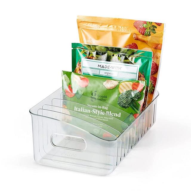 YouCopia FreezeUp Freezer Bin 15", Fridge Organizer with Storage, BPA-Free Food-Safe Container