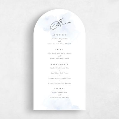 Blue Arch Wedding Menu - Lombok
