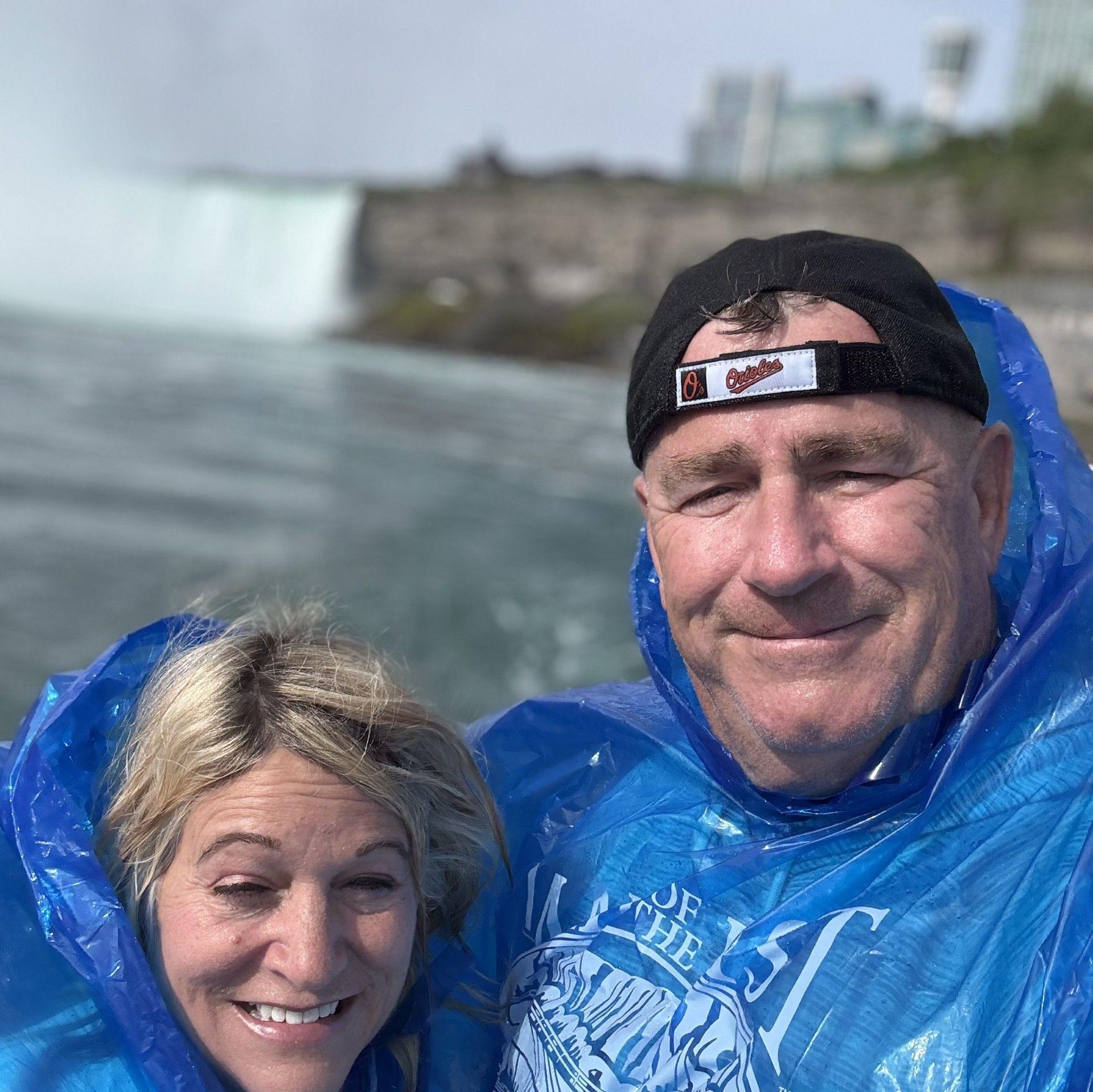 Maid of the Mist didn't disappoint.  It was so windy and we laughed until it hurt!