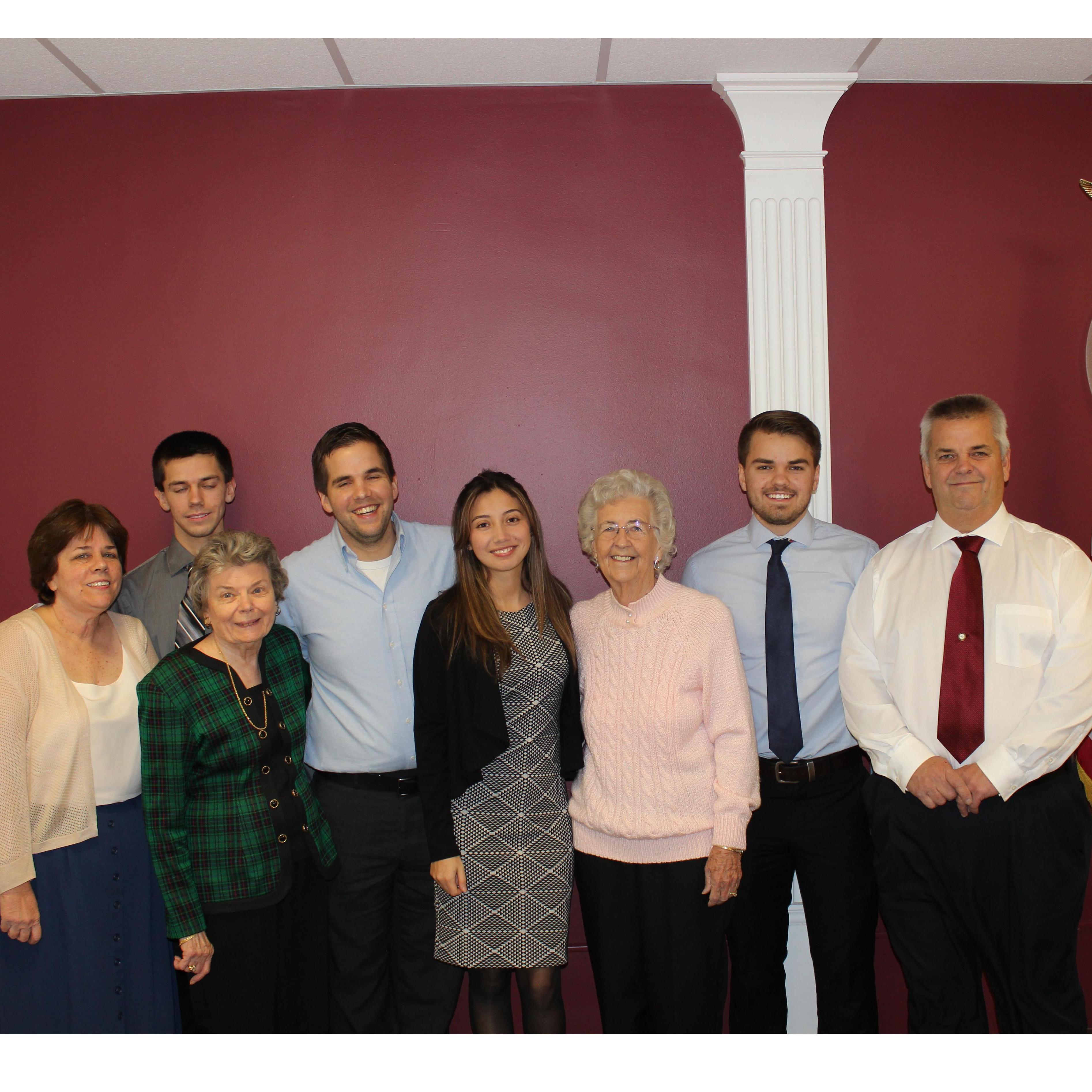 Matt's family at the Courthouse