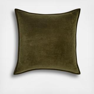 Organic Cotton Velvet Throw Pillow Cover