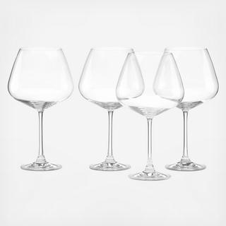 Tuscany Classics Burgundy Wine Glass, Set of 4