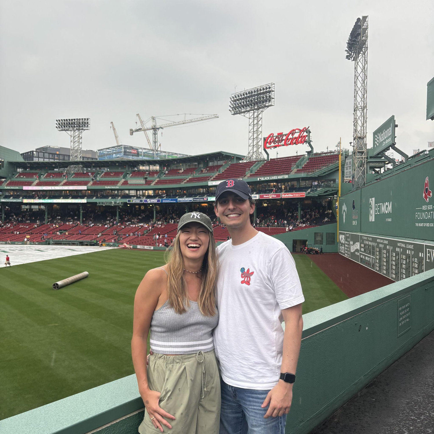 Our first game at Fenway together! Yankees won :)