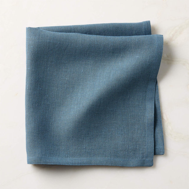 Bolt Chambray Blue Linen Napkin