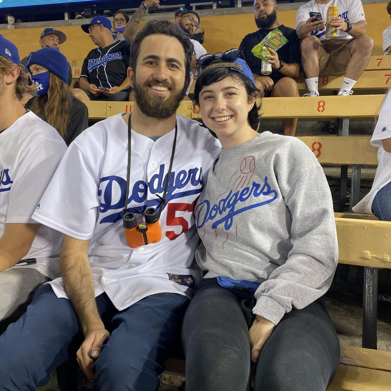 Our first Dodger game together!