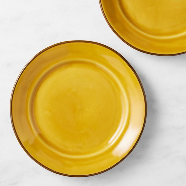 Provençal Salad Plates, Set of 8, Yellow