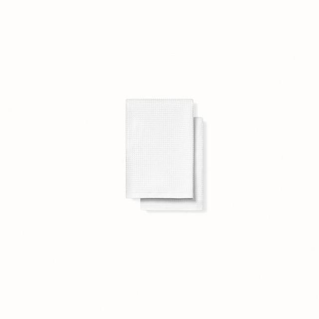 Boll & Branch Waffle Terry Hand Towels - WHITE