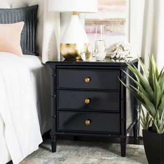 Mina Modern Coastal 3-Drawer Bamboo Nightstand