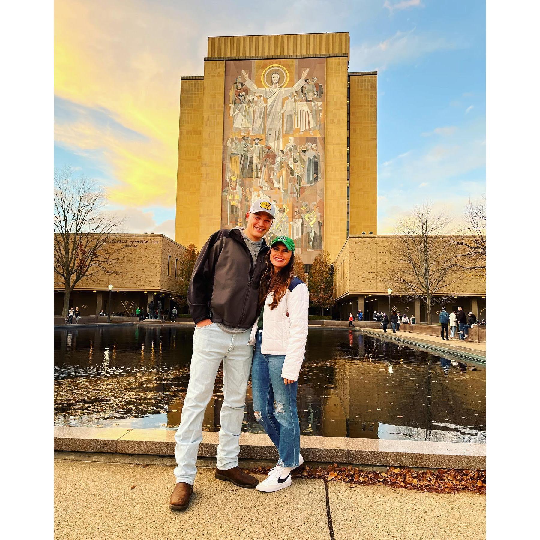 Touch Down Jesus at Notre Dame