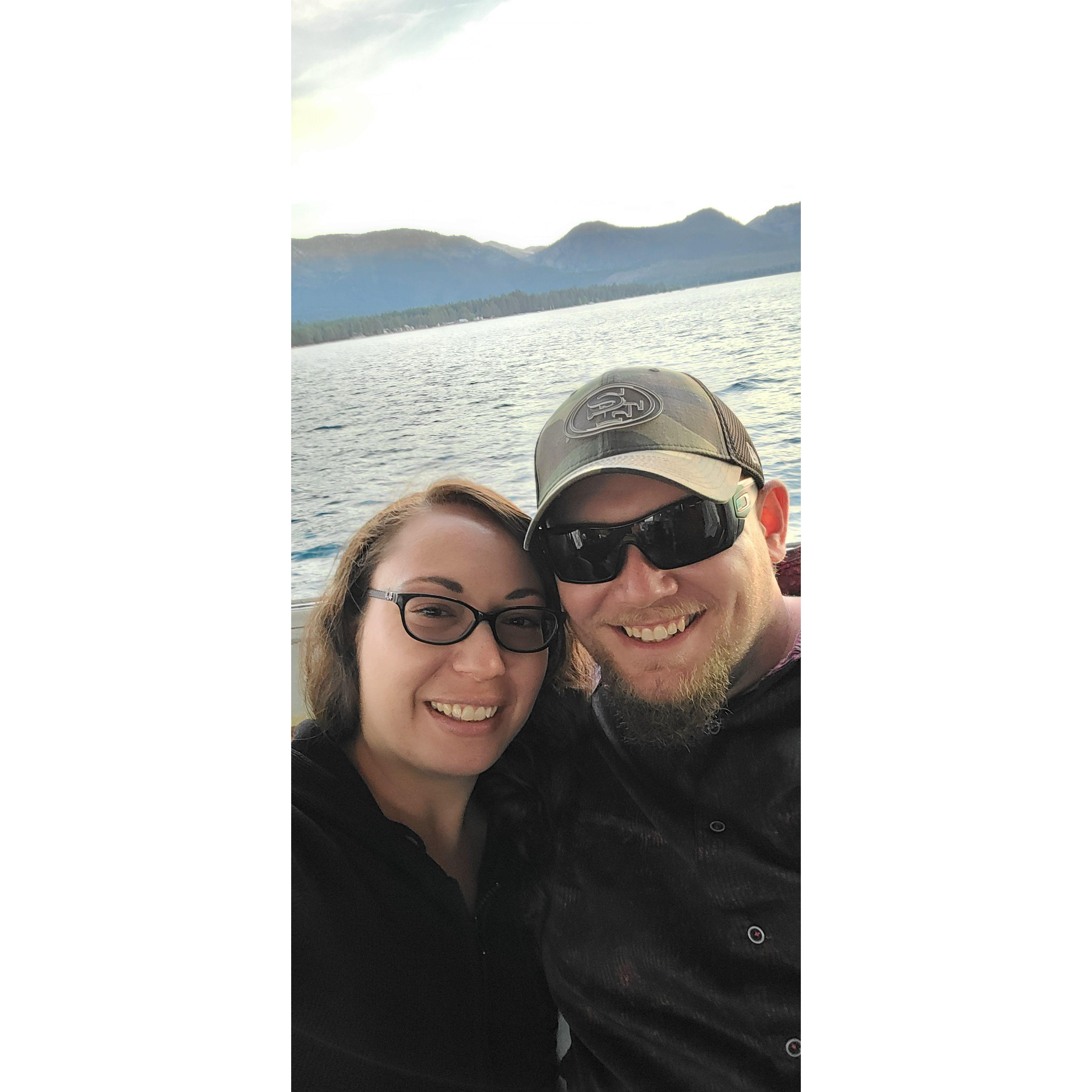 First vacation away together at Lake Tahoe, June 2021